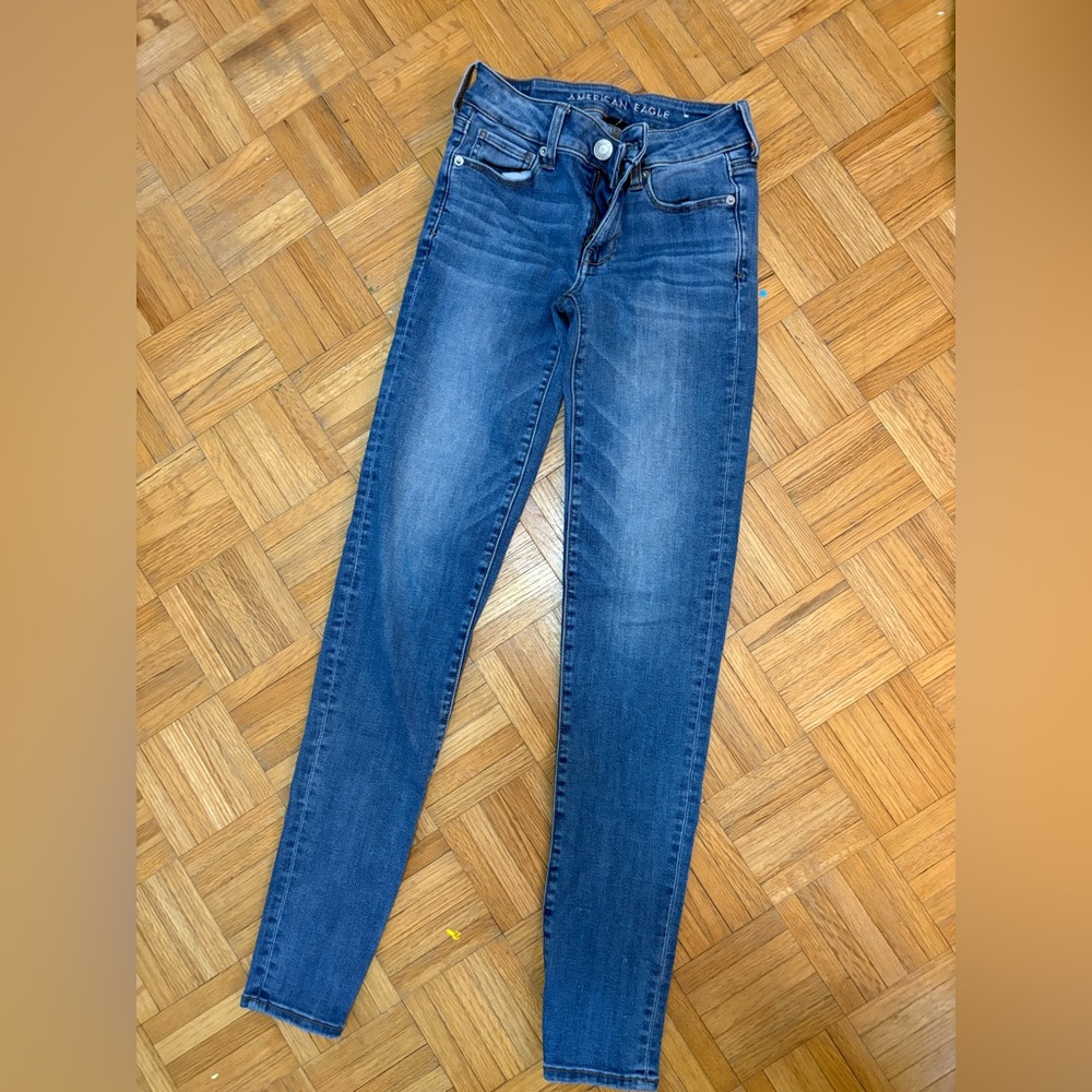 American Eagle Outfitters Dark Blue Skinny Jeans
